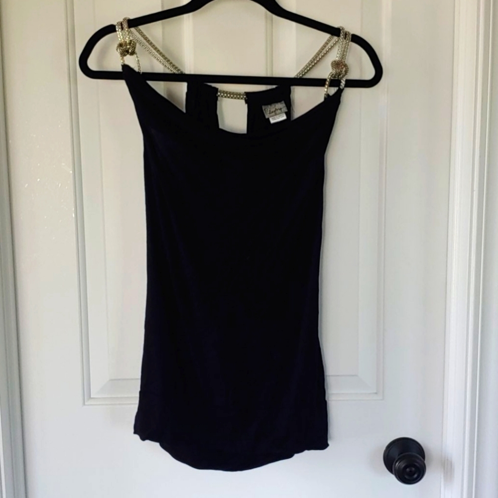Gorgeous chain rope neck top